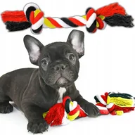 Zabawki dla psów - GRYZAK SZARPAK DLA PSA ZABAWKA DO APORTOWANIA SZNUR LINA PLECIONA SPLOT - miniaturka - grafika 1
