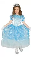 Stroje karnawałowe - Guirca Księżniczka kostium dla dziewcząt karnawał z bajki Królowa lodu Niebieski suknia balowa rozm. 98  134, 98/104, jasnoniebieski - miniaturka - grafika 1