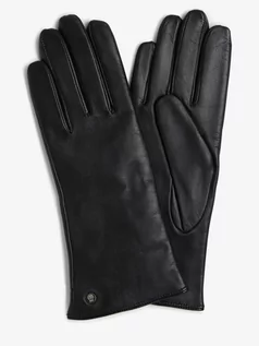 Rękawiczki - ROECKL - Rękawiczki damskie ze skóry, czarny - grafika 1