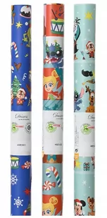 Papier prezentowy świąteczny do pakowania dla dzieci 200x70 cm 1szt - Opakowania i torebki na prezenty - miniaturka - grafika 1