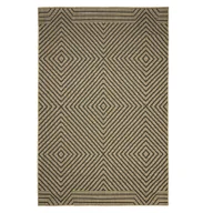 Dywany zewnętrzne - Panama  Dywan zewnętrzny beżowo-czarny 120 x 170 cm - miniaturka - grafika 1