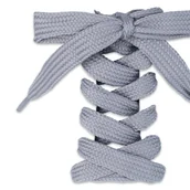 Akcesoria obuwnicze - Sznurówki do butów długie 180 cm sznurowadła do obuwia wytrzymałe szare - miniaturka - grafika 1