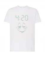 Koszulki męskie - T-Shirt męski nadruk 420 Smokers Rozm.XS - miniaturka - grafika 1