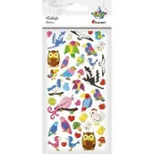 Zabawki kreatywne - Naklejki wypukłe ptaki serca 42szt - miniaturka - grafika 1