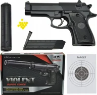 Zabawki militarne - Skleplolki BROŃ ASG PISTOLET NA KULKI TŁUMIK REPLIKA KARABIN - miniaturka - grafika 1