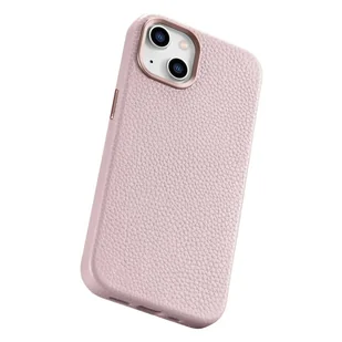 iCarer Litchi Premium Leather Case skórzane etui iPhone 14 magnetyczne z MagSafe różowy (WMI14220709-PK) - Etui i futerały do telefonów - miniaturka - grafika 12
