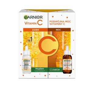 Garnier Skin Naturals Vitamin C (Serum rozświetlające na noc 30ml + Serum na przebarwienia 30ml) - Serum do twarzy - miniaturka - grafika 1
