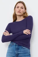 Koszulki i topy damskie - Koszulka Beauty Layers fioletowa z długim rękawem XS - miniaturka - grafika 1