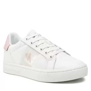 Sneakersy damskie - Calvin Klein Jeans Sneakersy Classic Cupsole 1 YW0YW00497 White/Pink 0K5 - grafika 1