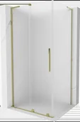 Kabiny prysznicowe - Mexen Velar L kabina prysznicowa rozsuwana 100x70 cm, szron, złota - 871-100-070-33-50 - miniaturka - grafika 1
