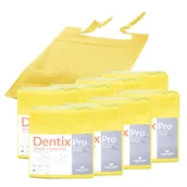 Sprzęt i akcesoria stomatologiczne - Śliniak dentystyczny z kieszonką 39cm x 48cm żółty podfoliowany 54g DentixPro 400szt - miniaturka - grafika 1