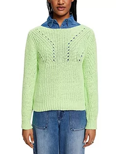 Swetry damskie - ESPRIT Damski sweter 023EE1I326, 320/CITRUS Green, XXS, 320/Citrus Green, XXS - grafika 1