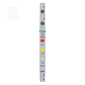 Lampka kontroli zasilania 3xLED czerwona, żółta, zielona, slim 1/3 modułu LK-703K - Inne akcesoria elektryczne - miniaturka - grafika 1