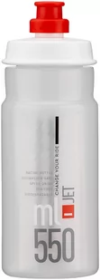 Elite Bidon Jet Clear Red 550 ml - Shakery i bidony sportowe - miniaturka - grafika 1