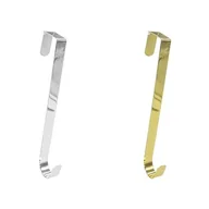 Ozdoby bożonarodzeniowe - Wieszak metalowy 31,5 x 2,3 cm srebrny / złoty - miniaturka - grafika 1