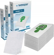 Worki do odkurzaczy - Worek Wessper do odkurzacza Fakir Prestige 1800 1805 1900 2000 2100 2105 2400 3000, Zelmer 1500 1600 2500 Syrius Cobra Orion, 12 sztuk w tym 3 filtry - miniaturka - grafika 1