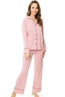 Piżamy damskie - Piżama damska Elitte : Kolor - Ciemny Różowy, Rozmiar - 40 - miniaturka - grafika 1