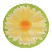 Dywaniki łazienkowe - Eskimo Mata kwiatek żółty CENTER PLUS MD.F100 45 cm - miniaturka - grafika 1