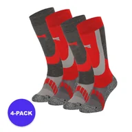 Skarpetki i podkolanówki sportowe - Skarpety narciarskie unisex - 4 szt. - Multi Red - Rozmiar 45/47 - miniaturka - grafika 1