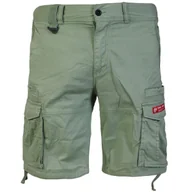 Spodnie męskie - spodnie bojówki krótkie YAKUZA PREMIUM - CARGO SHORTS olive-XXL - miniaturka - grafika 1
