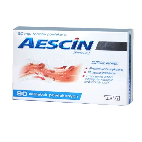 Teva Pharmaceuticals Polska Sp. Aescin 90 tabletek 4011612