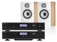 Zestawy stereo - Rotel A11 Tribute (czarny) + CD11 Tribute (czarny) + 607 S3 (dąb) - miniaturka - grafika 1