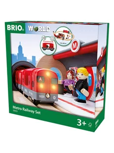 Brio 20-częściowy zestaw metro - 3+ - Pociągi dla dzieci - miniaturka - grafika 1