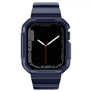 Kingxbar CYF537 2w1 pancerne etui Apple Watch SE, 8, 7, 6, 5, 4, 3, 2, 1 (45, 44, 42 mm) z paskiem niebieskie - Akcesoria do smartwatchy - miniaturka - grafika 3