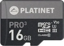 Karta Platinet Pro3 MicroSDHC 16 GB Class 10 UHS-III/U3 V30 PMMSD16UIII - Karty pamięci - miniaturka - grafika 1