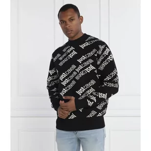 Just Cavalli Sweter | Regular Fit - Swetry męskie - miniaturka - grafika 1