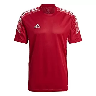 adidas Męski T-shirt Condivo 21 Training Jersey czerwony czerwony/bia?y (team power red/White) XS - Koszulki męskie - miniaturka - grafika 1