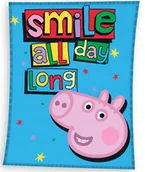 Koce i narzuty dla dzieci - kocyk koc welur welurowy puchaty ŚWINKA PEPPA PIG George 110X140 - miniaturka - grafika 1
