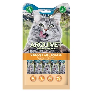 ARQUIVET Kremowa przekąska z kurczaka 5X14 g - Mokra karma dla kotów - miniaturka - grafika 1