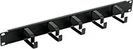 Akcesoria do szaf serwerowych - Techly Techly 305922 Organizer kabli do szaf Rack 19", 1U, 5 uchwytów 65mm, czarny - miniaturka - grafika 1