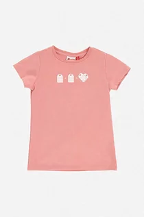 Koszulki dla dziewczynek - Lego t-shirt dziecięcy Lwtrisse 305 kolor różowy Koszulka Lego Wear Lwtrisse 305 T-shirt SS 11010447 100 - grafika 1