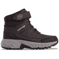 Buty dla chłopców - Lotto ALDERTON MID T Unisex dziecięce półdługie kozaki, czarne/szare, 40 EU, czarny szary, 40 EU - miniaturka - grafika 1