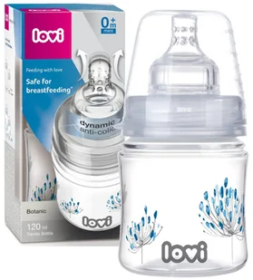 LOVI BUTELKA BOTANIC 120ml SMOCZEK SUPERVENT 0m+ - Butelki dla niemowląt - miniaturka - grafika 1