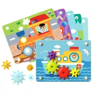 Maty piankowe - Tooky Toy: Rozwijająca gra mozaika zębatkowa - miniaturka - grafika 1