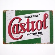 Plakaty - Plakat Tabliczka dekoracyjna metalowa CASTROL MOTOR OIL 1 - miniaturka - grafika 1