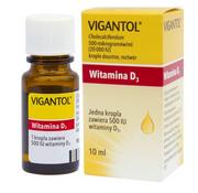 Pozostałe kosmetyki - MERCK KGAA Vigantol uzupełnienie niedoboru witaminy D krople doustne 10 ml 4644701 - miniaturka - grafika 1