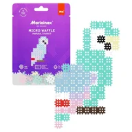 Klocki - Marioinex Klocki Micro Waffle Małe Zwierzęta Konstrukcyjne Papuga 80 El. 3+ - miniaturka - grafika 1