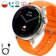 Smartwatch - Rubicon Melissa Amoled Pomarańczowy - miniaturka - grafika 1