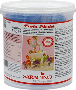 Masa Do Modelowania Figurek Saracino Niebieska 1Kg - Dodatki do ciast w proszku - miniaturka - grafika 1