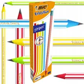 Ołówki - Bic Ołówek z gumką Evolution STRIPES HB (różne kolory obudowy) 9195 - miniaturka - grafika 1