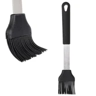 Pozostałe akcesoria kuchenne - Excellent Houseware Pędzelek silikonowy kuchenny do smarowania ciasta mięsa naczyń grilla czarny 26 cm - miniaturka - grafika 1