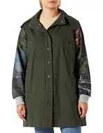 Kurtki damskie - Desigual parka damska, zielony, L - miniaturka - grafika 1