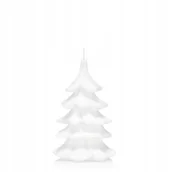 Świece - Świeca CHOINKA 15 cm kolor BIAŁY - miniaturka - grafika 1
