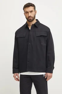 adidas Originals koszula bawełniana Essential męska kolor czarny relaxed z kołnierzykiem klasycznym JC9602 - Koszule męskie - miniaturka - grafika 1