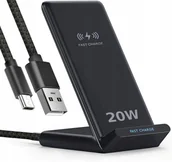 Ładowarki do telefonów - SZYBKA INDUKCYJNA QI ŁADOWARKA BEZPRZEWODOWA 20W - miniaturka - grafika 1