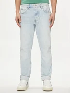 Spodnie męskie - Pepe Jeans Jeansy PM207392 Błękitny Tapered Fit - miniaturka - grafika 1